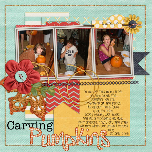 carving pumpkins