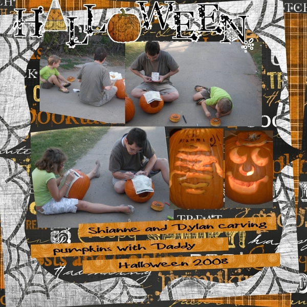 carving pumpkins
