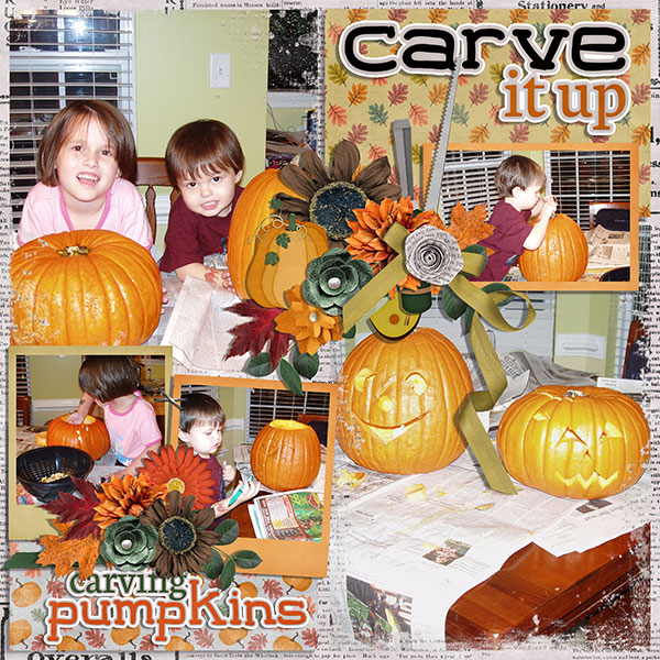 carving pumpkins
