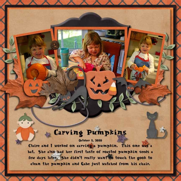 Carving pumpkins