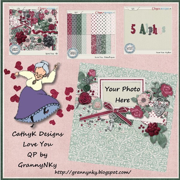 CathyK Designs Love You QP