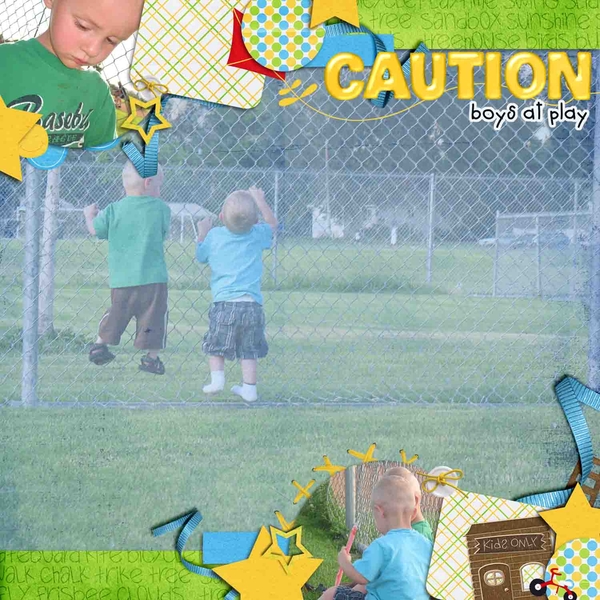 caution boys at play