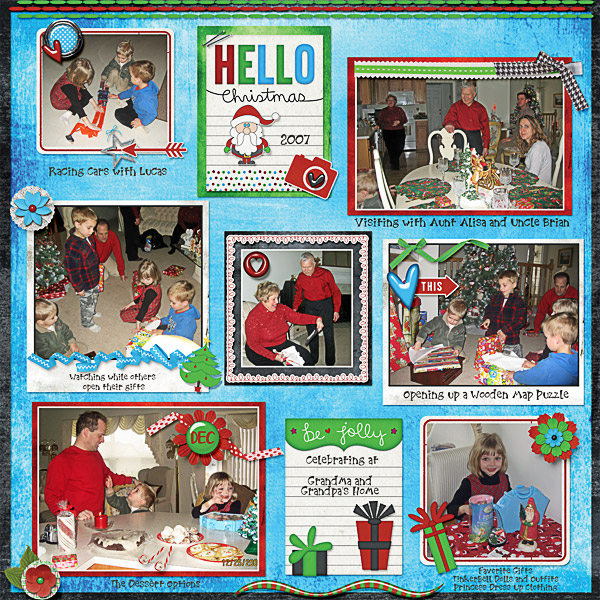 Celebrating Christmas of 2007 at Grandma and Grandpas Home