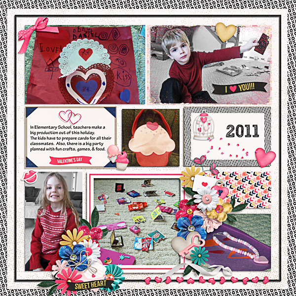 Celebrating Valentines Day 2011 in School
