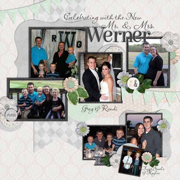 Celebrating with the new Mr + Mrs