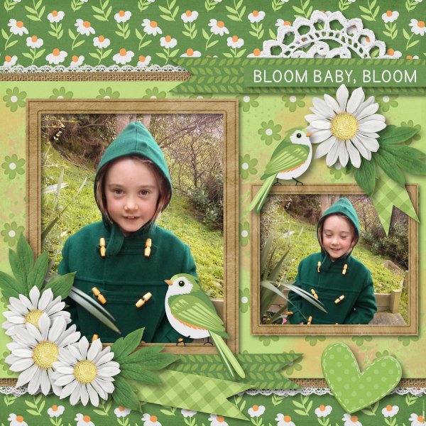 Celeste in green