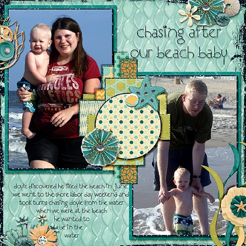 Chasing After Our Beach Baby