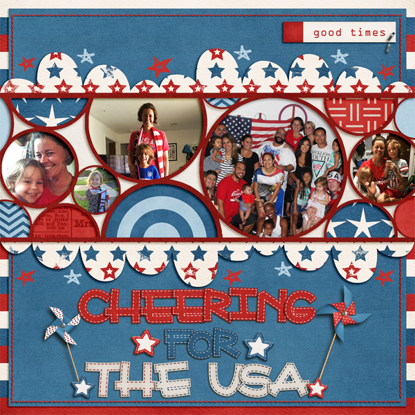 Cheering for the USA