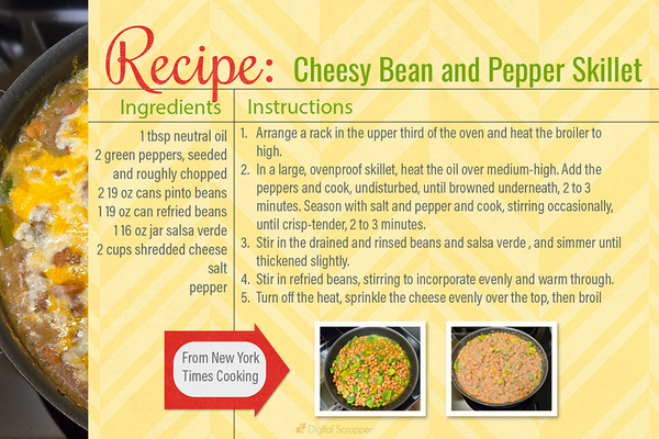 Cheesy Bean and Pepper Skillet