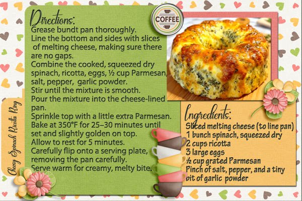 Cheesy Spinach Ricotta Ring