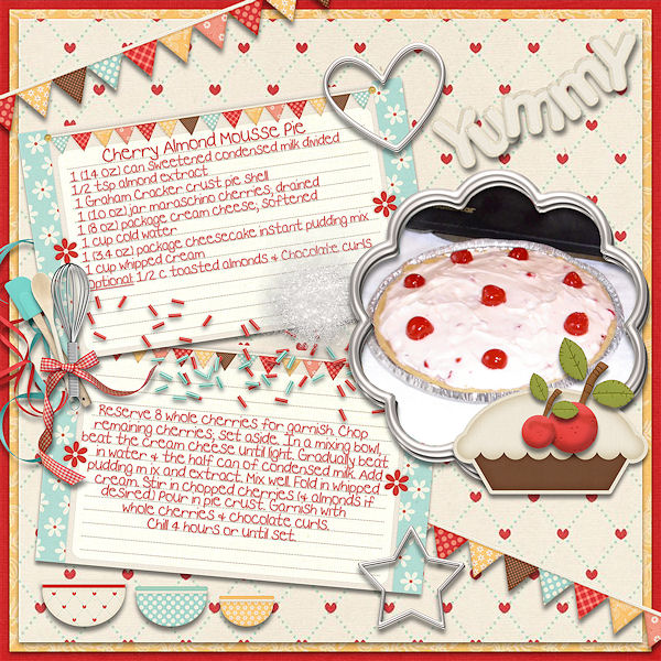 Cherry Almond Mousse Pie