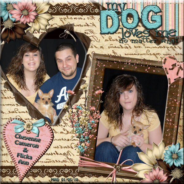 Cheyenne with Cam and Flicka