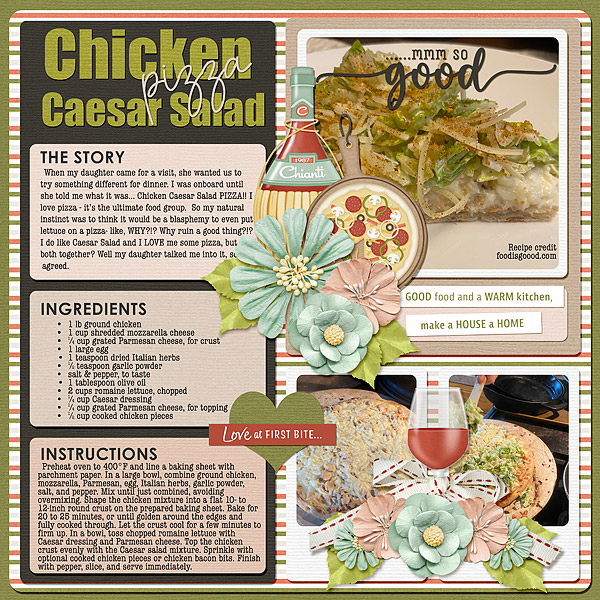 Chicken Caesar Salad Pizza