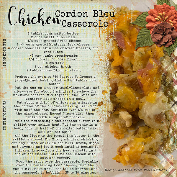 Chicken Cordon Bleu Casserole