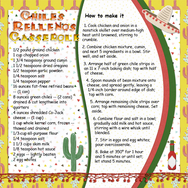 Chiles Rellenos Casserole