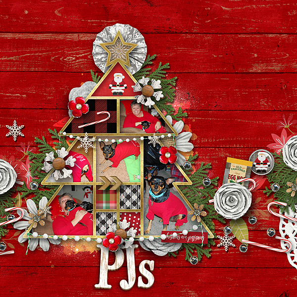 Chiqi Christmas PJs