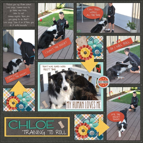 Chloe Training To Roll