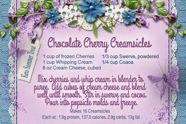 Chocolate Cherry Creamsicles