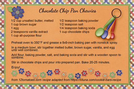 Chocolate Chip Pan Chewies