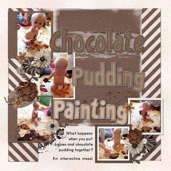Chocolate Pudding Painting