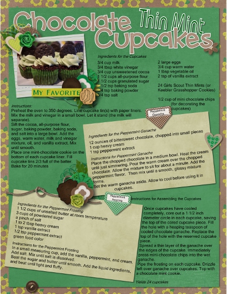 Chocolate Thin Mint Cupcakes