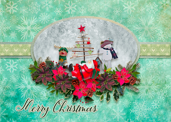 Christmas 2020 Card - Dec 2020 font challenge