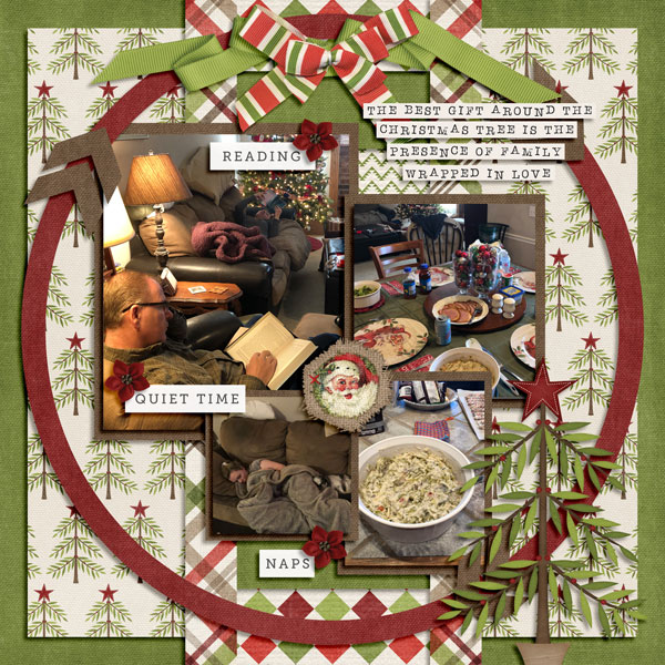 Christmas afternoon 2019 - reading napping eating