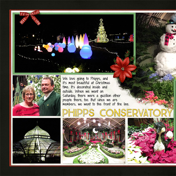 Christmas at Phipps Conservatory, left