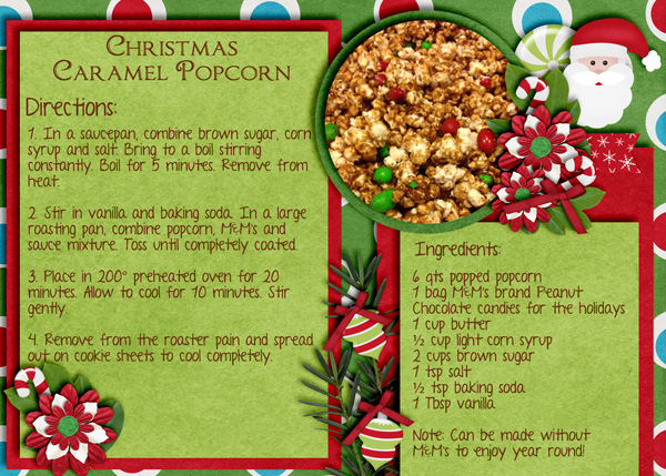 Christmas Caramel Popcorn Recipe