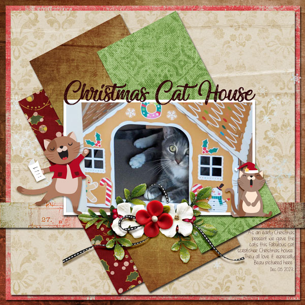 Christmas Cat House