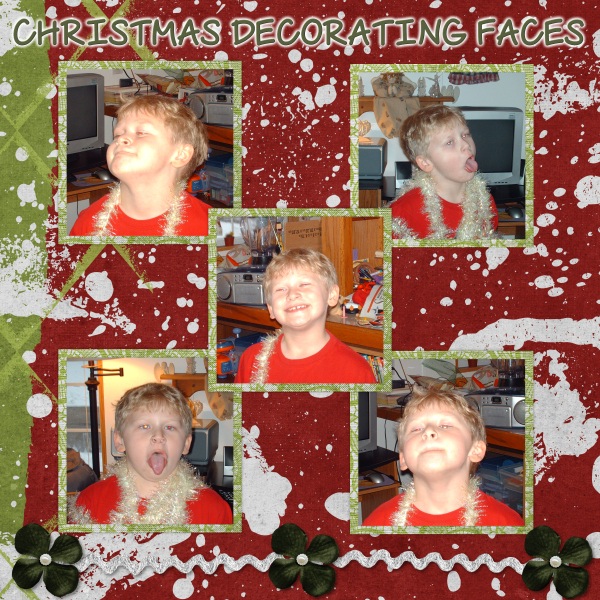 Christmas Decorating Faces