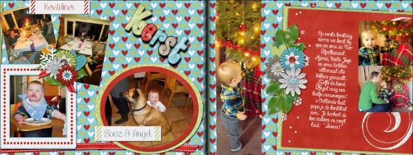 Christmas double spread LO