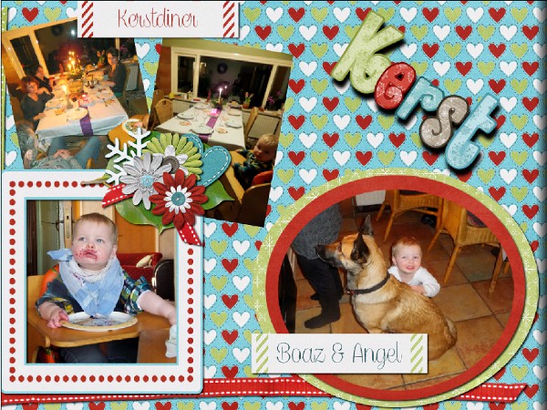 Christmas double spread LO