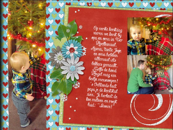 Christmas double spread LO