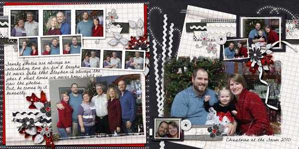 Christmas Family photos double lo