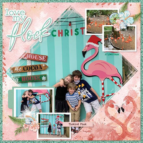 Christmas Flamingo
