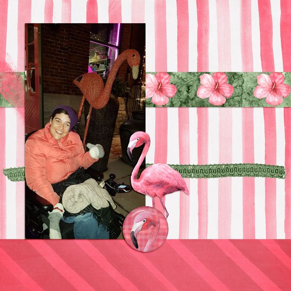 Christmas Flamingo