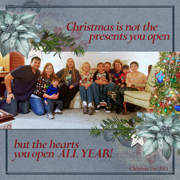 Christmas is not the presents you open...