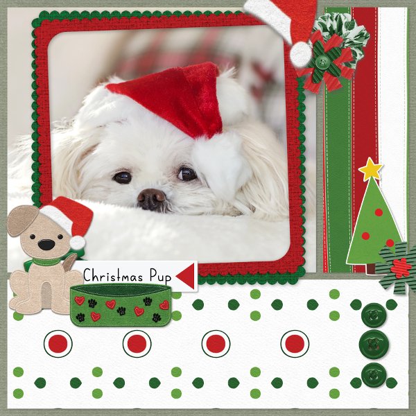 Christmas pup