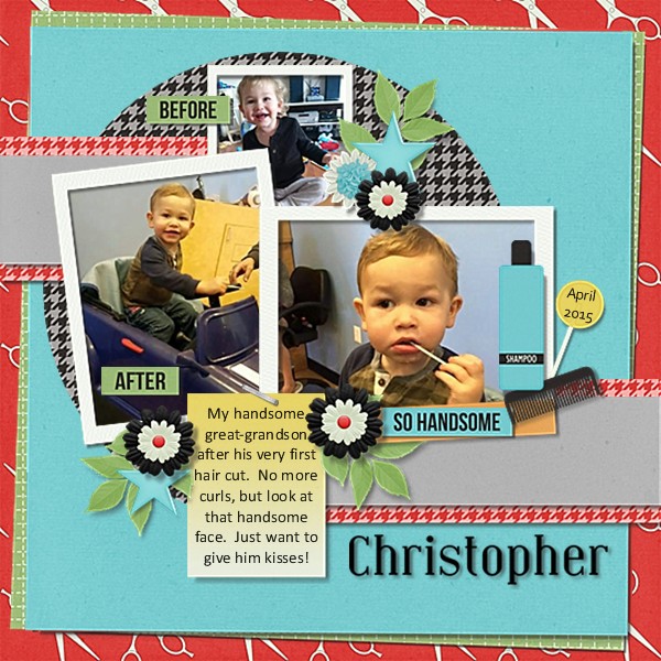Christopher First Hair Cut 2015