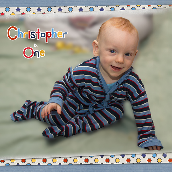 Christophers First Birthday