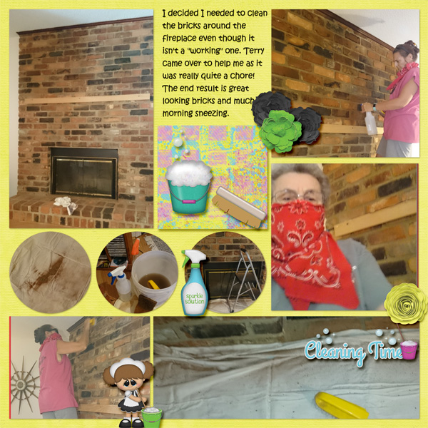 cleaning fire place