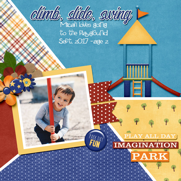 climb, slide, swing