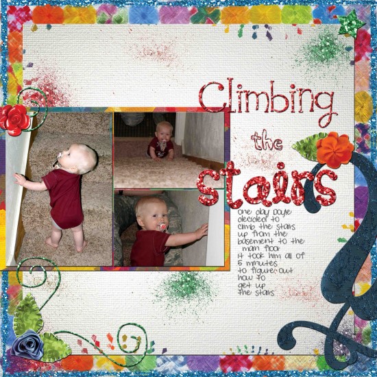 Climbing the stairs
