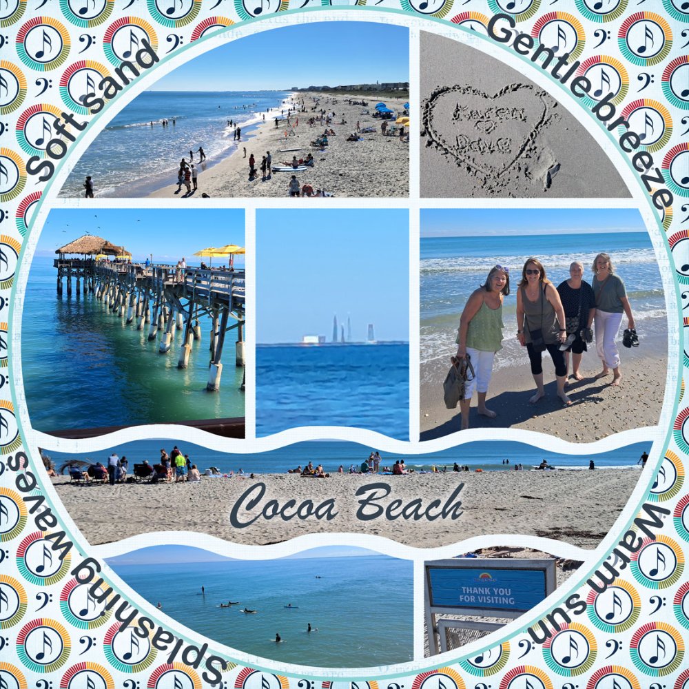 Cocoa Beach with sisters