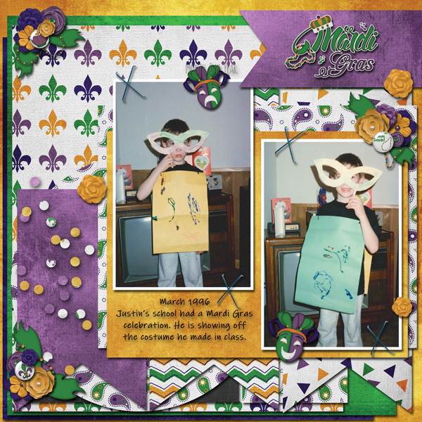 Color Challange March- I used a free template from Dear Friends. and HZ