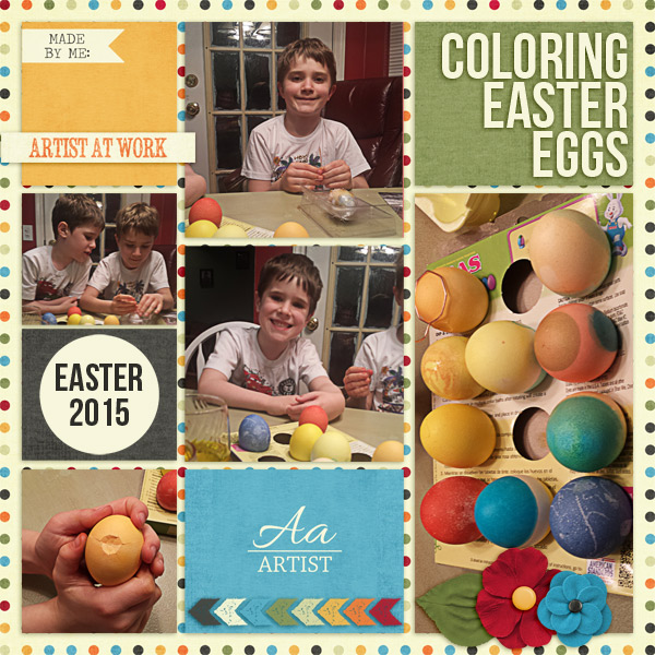 Coloring Easter Eggs 2015