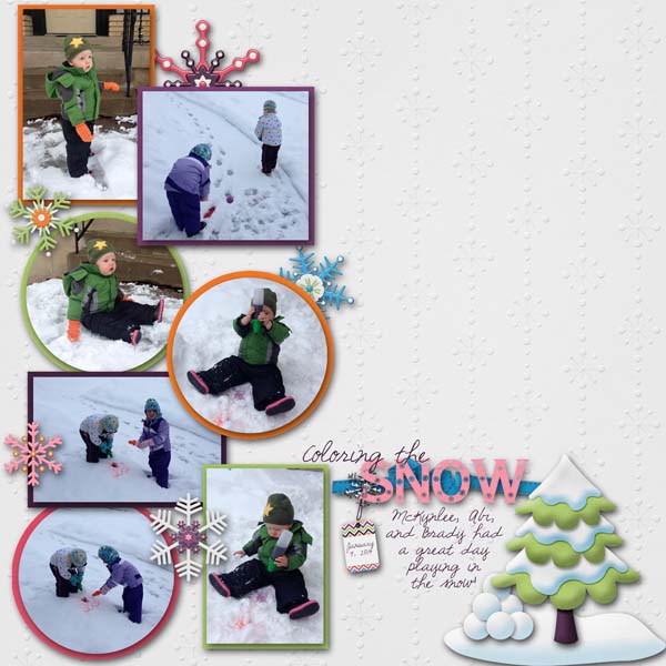 coloring snow