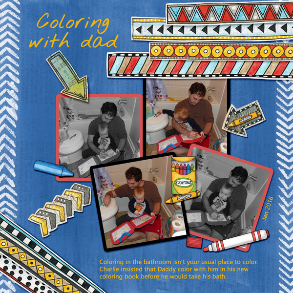 Coloring with Daddy