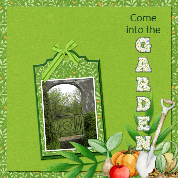 Come into the GARDEN